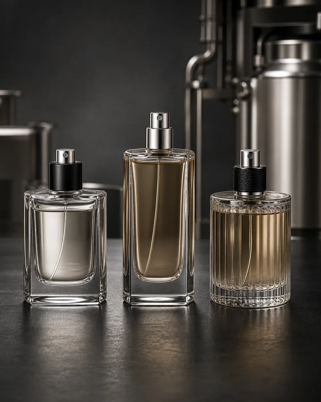 Start Production step in custom perfume manufacturing
