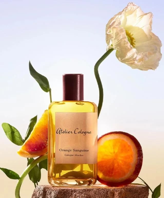 Citrus, Woody, Floral fragrance reference with blood orange, bitter orange, jasmine, geranium notes for custom perfume development