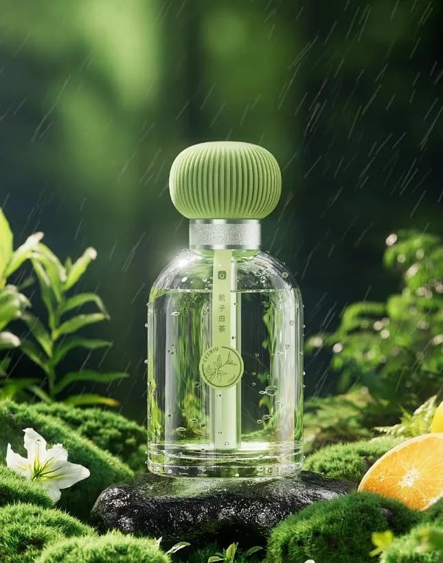 Tea, Floral, Musk fragrance reference with tea, gardenia, jasmine, watermelon ketone notes for custom perfume development