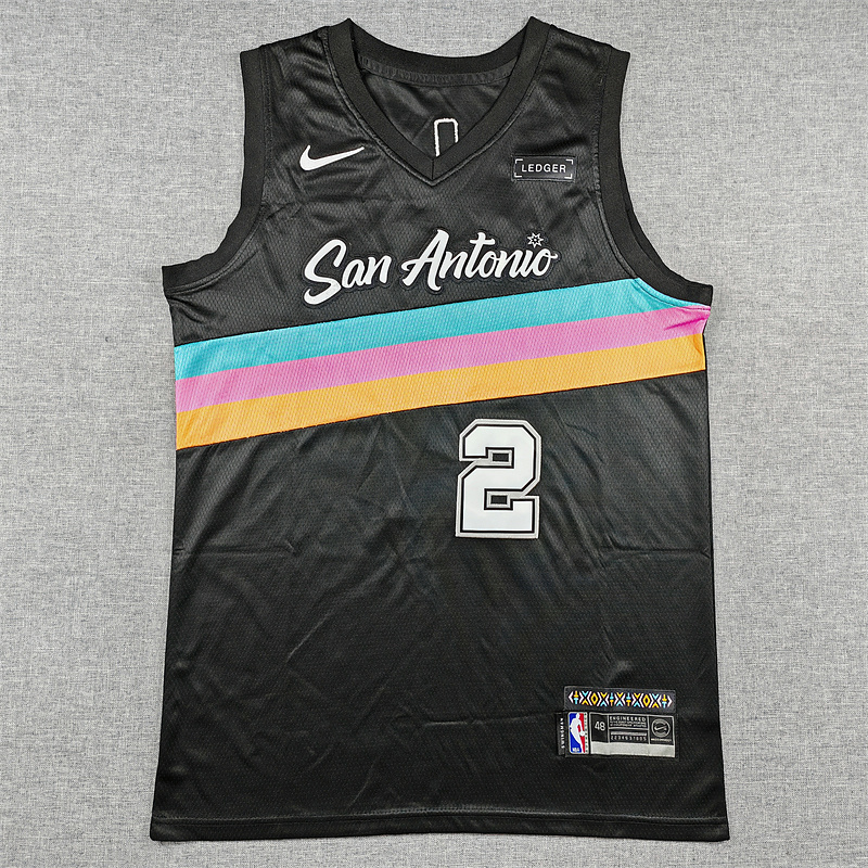 San Antonio Spurs City Edition Black Basketball Jersey
