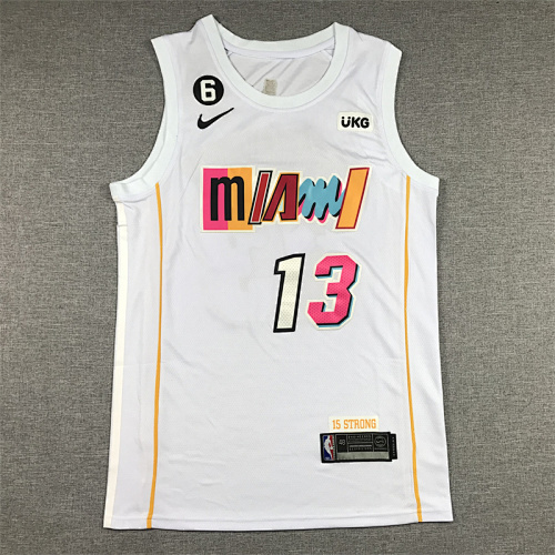 Miami Heat City Edition White 23 Season Basketball Jersey