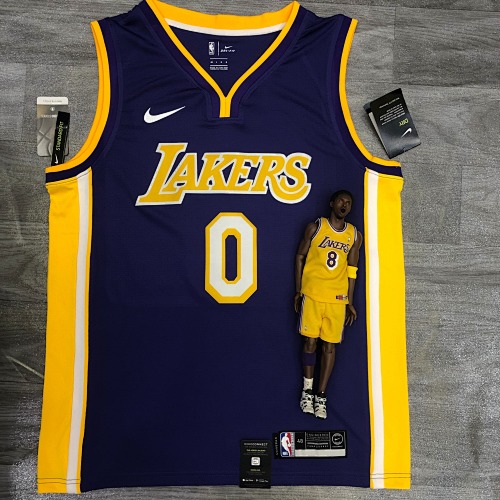 Los Angeles Lakers #0 Purple Basketball Jersey