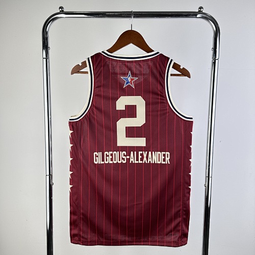 Shai Gilgeous-Alexander #2 All-Star Red 24 Season Basketball Jersey