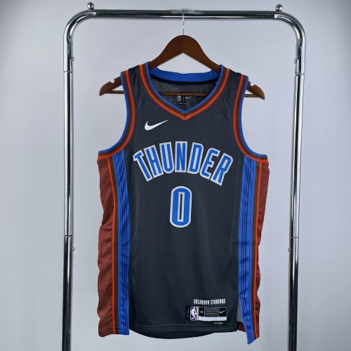 Oklahoma City Thunder #0 City Edition 23 Season Basketball Jersey