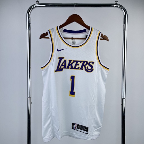 Los Angeles Lakers #1 White Basketball Jersey