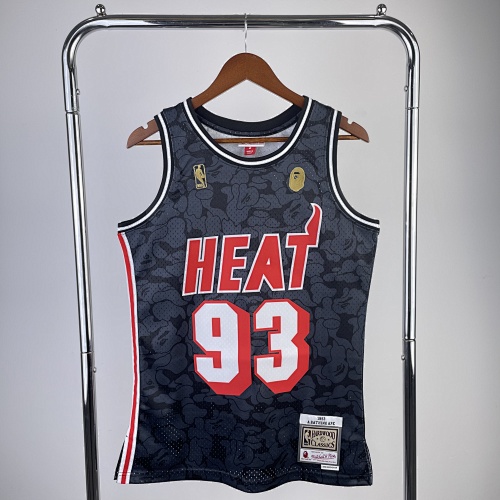 Miami Heat #93 Black Basketball Jersey