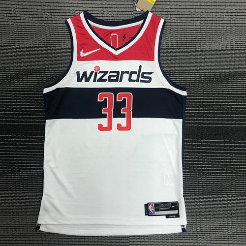 Washington Wizards #33 White Basketball Jersey