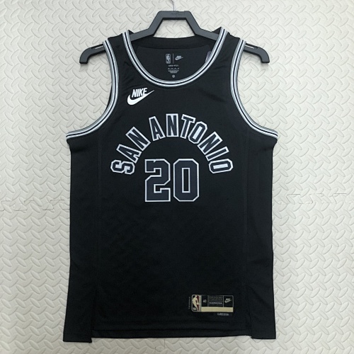 San Antonio Spurs #20 Retro Edition 23 Season Basketball Jersey