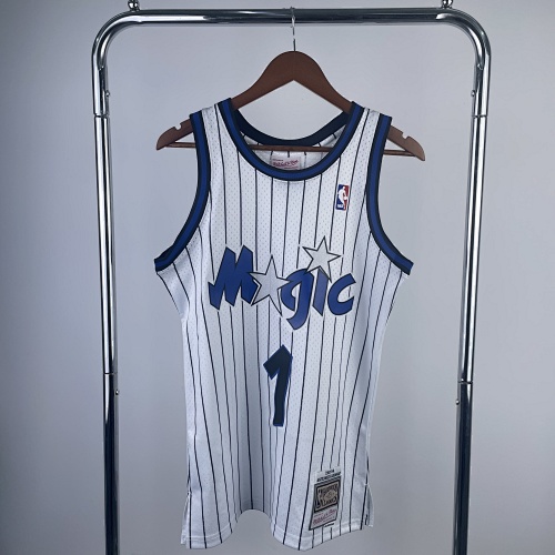Orlando Magic #1 Retro Edition White 94 Season Basketball Jersey