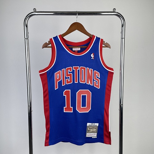 Detroit Pistons #10 Retro Edition 89 Season Basketball Jersey