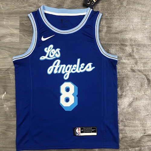 Los Angeles Lakers #8 Retro Edition 21 Season Basketball Jersey