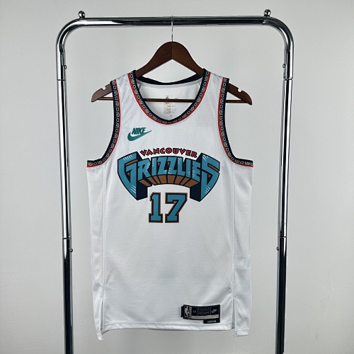 Memphis Grizzlies #17 Retro Edition 25 Season Basketball Jersey