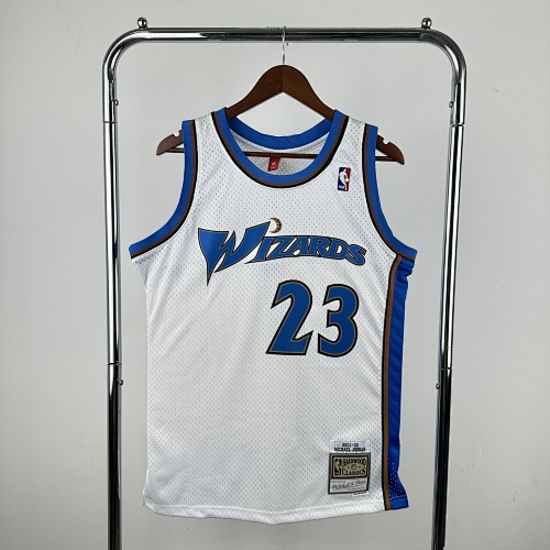 Washington Wizards Michael Jordan #23 Retro Edition White 02 Season Basketball Jersey