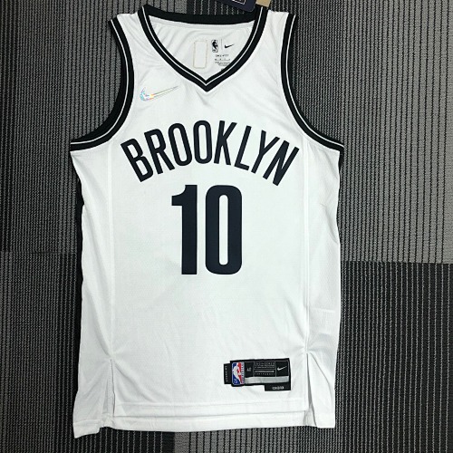 Brooklyn Nets #10 White Basketball Jersey
