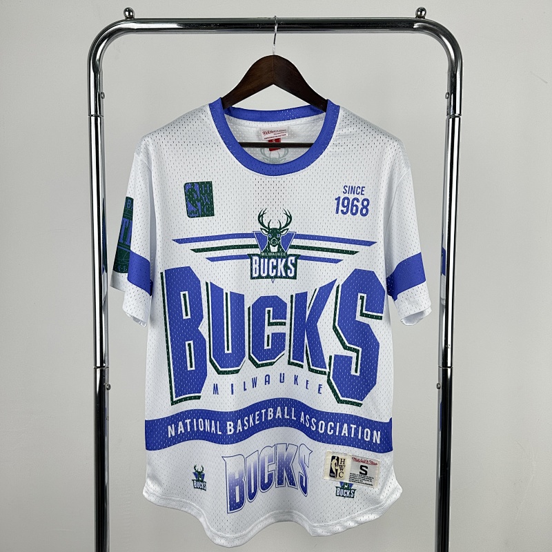 Milwaukee Bucks Retro Edition Basketball Jersey view 2