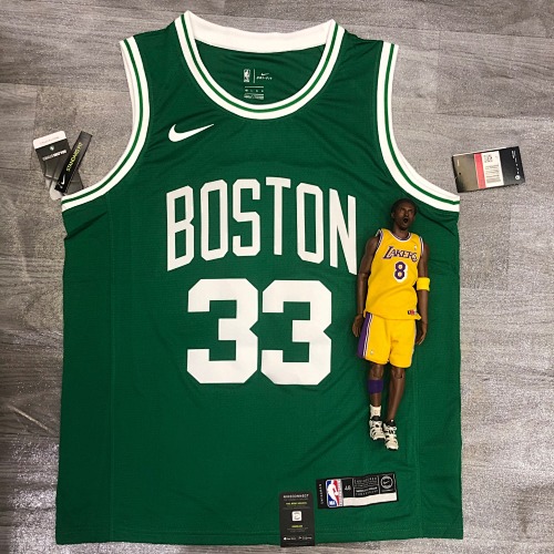 Boston Celtics #33 Retro Edition Green Basketball Jersey