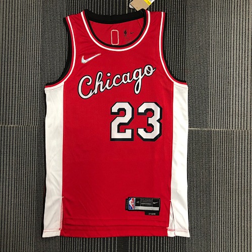Chicago Bulls Michael Jordan #23 City Edition 22 Season Basketball Jersey