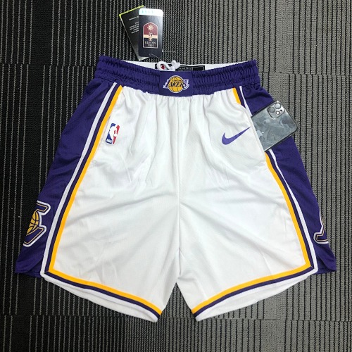 Los Angeles Lakers White Shorts