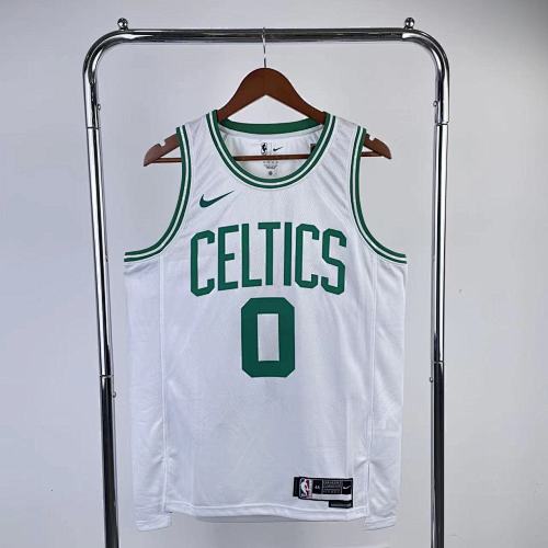 Boston Celtics Jayson Tatum #0 White 23 Season Basketball Jersey