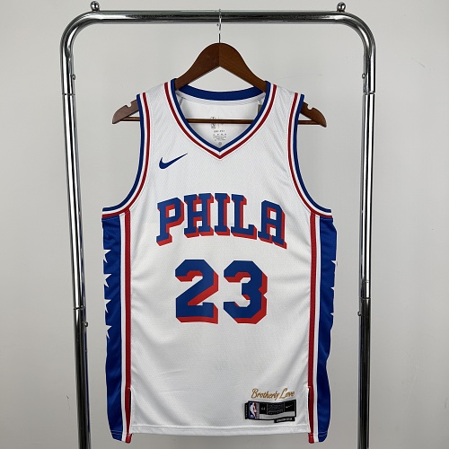 Philadelphia 76ers LeBron James #23 White 23 Season Basketball Jersey