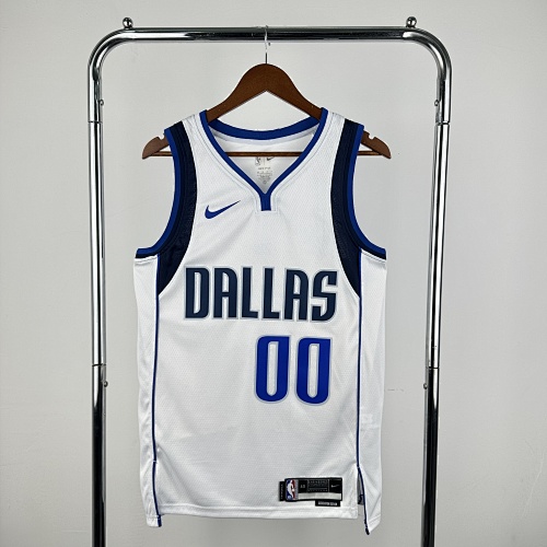 Dallas Mavericks #0 White Basketball Jersey