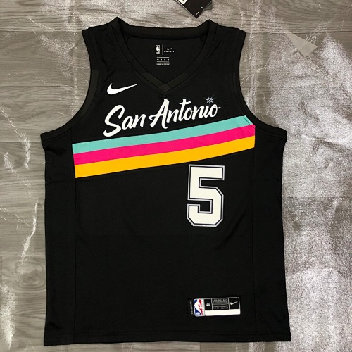 San Antonio Spurs Dejounte Murray #5 City Edition 21 Season Basketball Jersey
