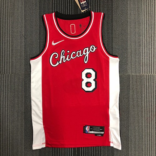 Chicago Bulls #8 City Edition 22 Season Basketball Jersey