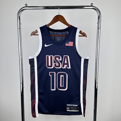 Jayson Tatum #10 Blue Basketball Jersey