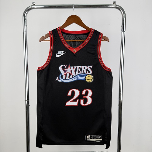 Philadelphia 76ers LeBron James #23 Retro Edition Black 26 Season Basketball Jersey