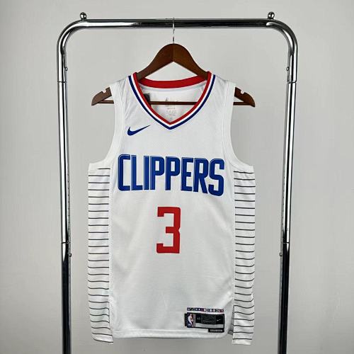 Los Angeles Clippers Chris Paul #3 White 23 Season Basketball Jersey