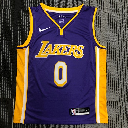 Los Angeles Lakers #0 Purple Basketball Jersey