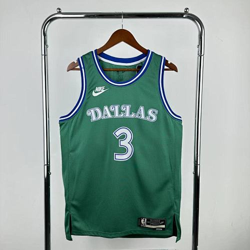 Dallas Mavericks #3 Retro Edition Green 26 Season Basketball Jersey