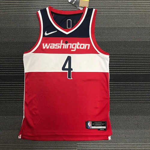 Washington Wizards #4 Red Basketball Jersey