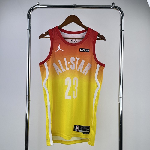 #23 All-Star Yellow 23 Season Basketball Jersey