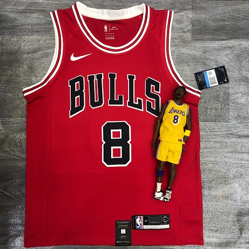 Chicago Bulls #8 Red Basketball Jersey