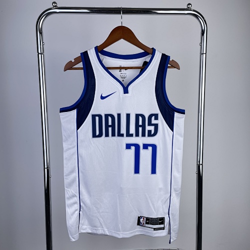 Dallas Mavericks Luka Doncic #77 White 23 Season Basketball Jersey