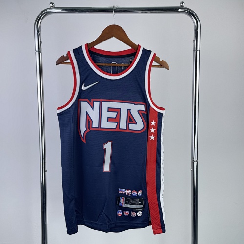 Brooklyn Nets #1 City Edition 22 Season Basketball Jersey