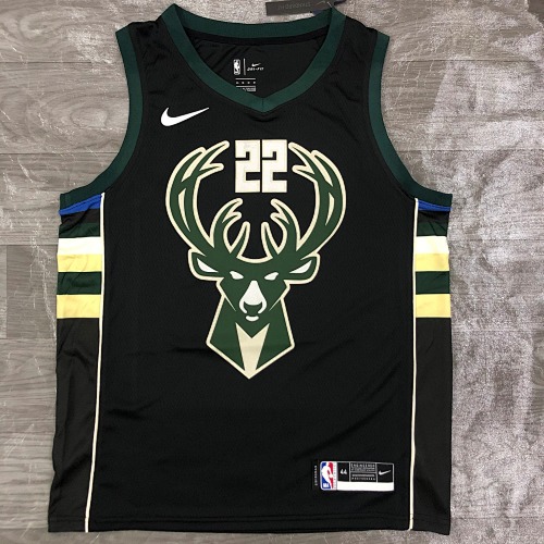Milwaukee Bucks #22 Black Basketball Jersey