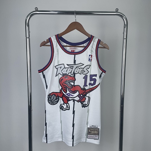 Toronto Raptors #15 Retro Edition White 99 Season Basketball Jersey
