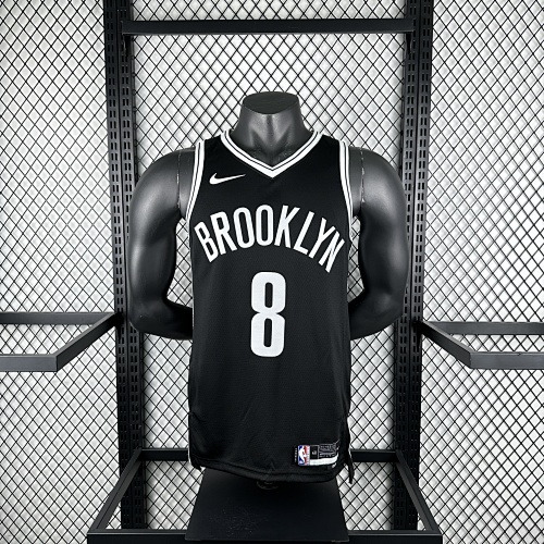 Brooklyn Nets #8 Black 23 Season Basketball Jersey