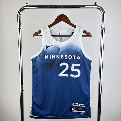 Minnesota Timberwolves Derrick Rose #25 City Edition 24 Season Basketball Jersey
