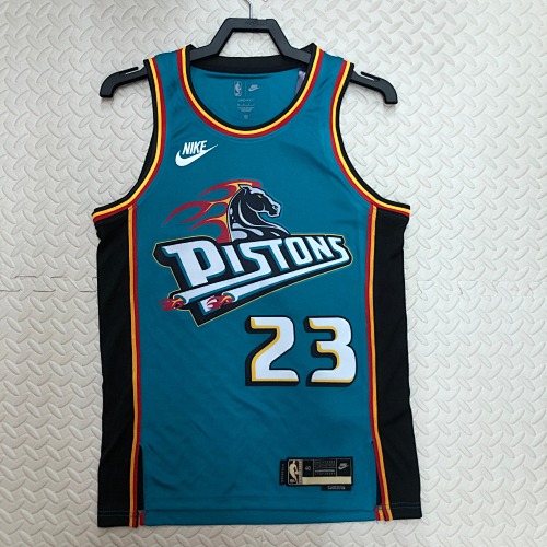 Detroit Pistons Retro Edition 23 Season Basketball Jersey
