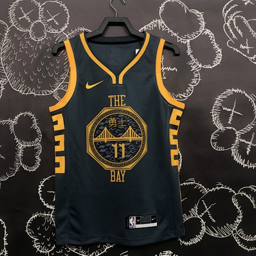 Golden State Warriors Klay Thompson #11 Grey 18 Season Basketball Jersey