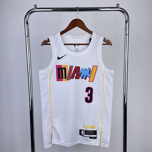 Miami Heat #3 City Edition 23 Season Basketball Jersey