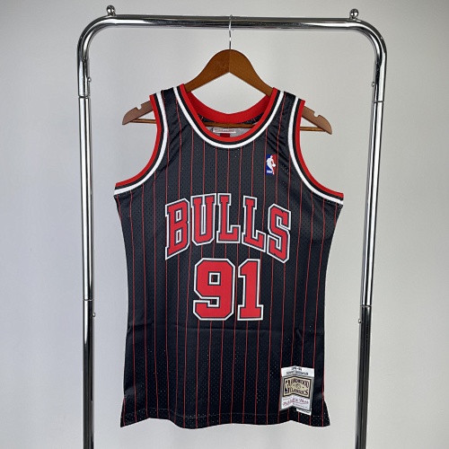 Chicago Bulls Retro Edition Black 96 Season Basketball Jersey