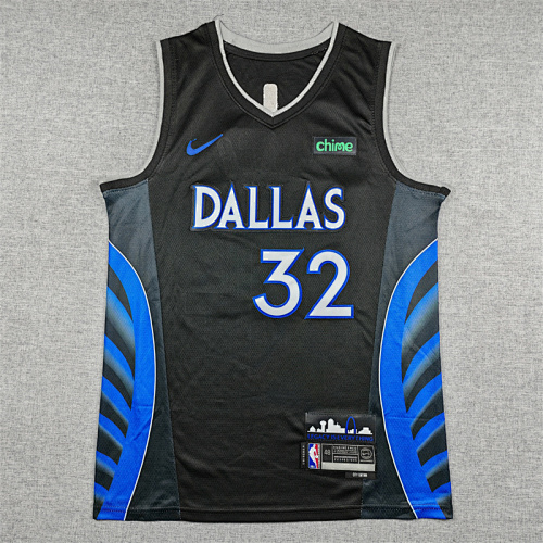 Dallas Mavericks City Edition Black Basketball Jersey