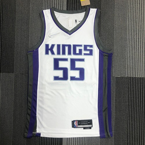 Sacramento Kings Jalen Williams #55 White Basketball Jersey