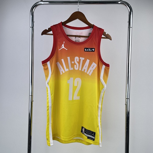 Ja Morant #12 All-Star Yellow 23 Season Basketball Jersey