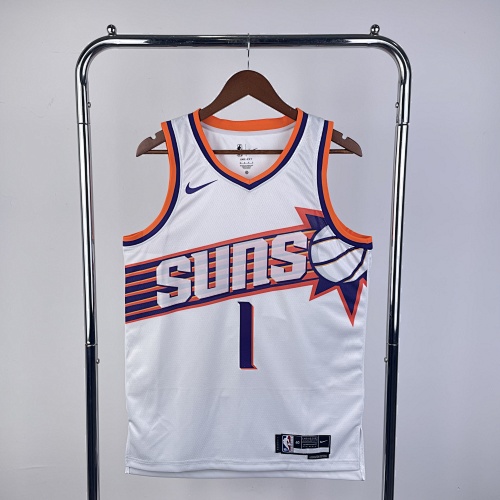 Phoenix Suns Devin Booker #1 Home White 24 Season Basketball Jersey