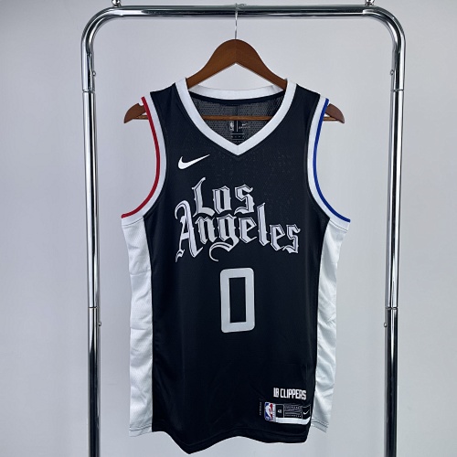 Los Angeles Clippers #0 Black Basketball Jersey